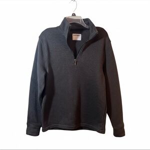 Old Navy Men’s Quarter Zip Sweater Fleece Pullover - Charcoal Gray - Size Medium